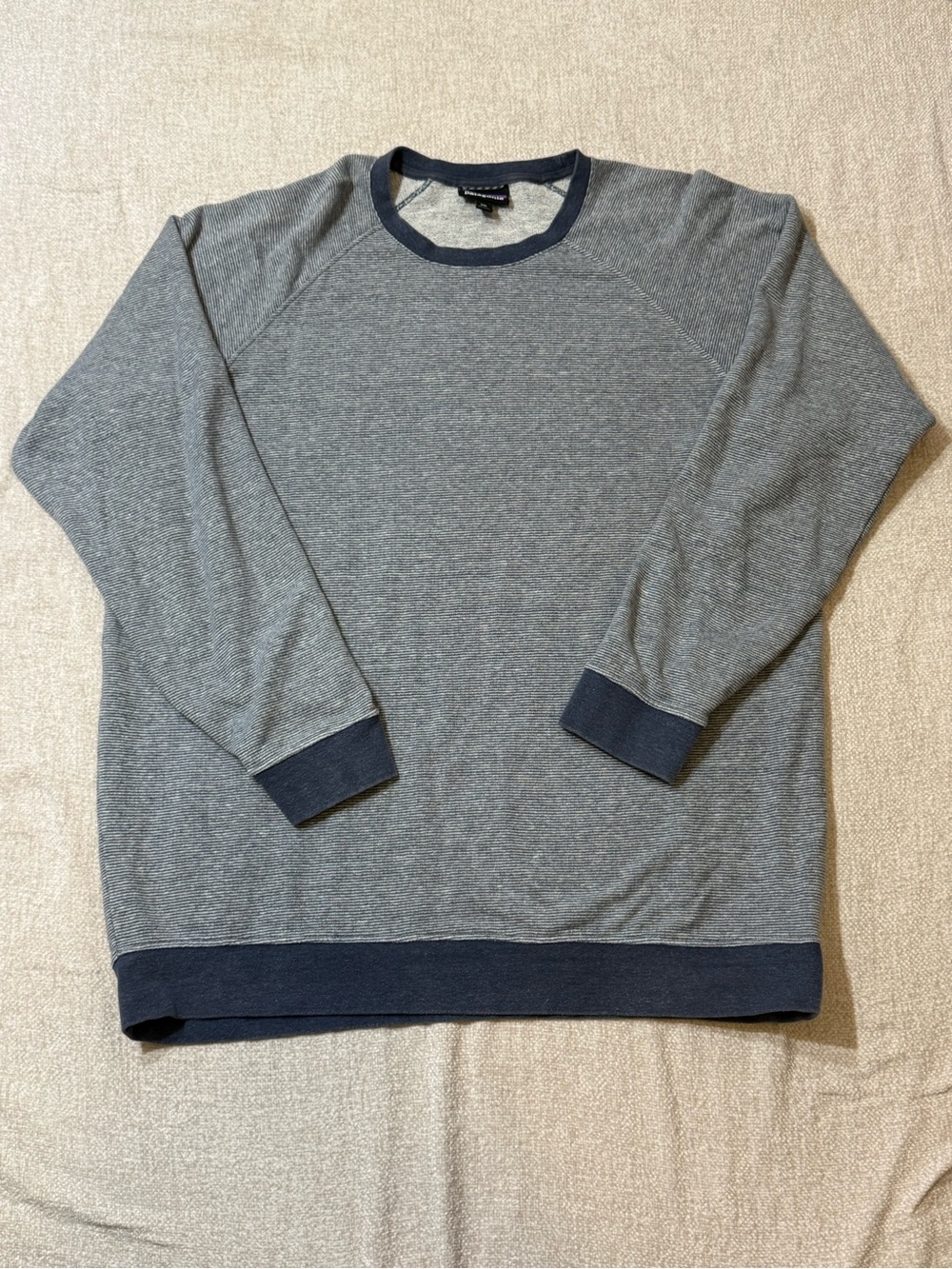 Patagonia XXL Hemp Organic Cotton Crewneck Sweatshirt Blue Gorpcore Outdoor